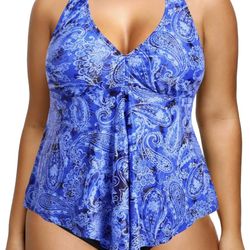 Holipick Plus Size Two Piece Swimsuit