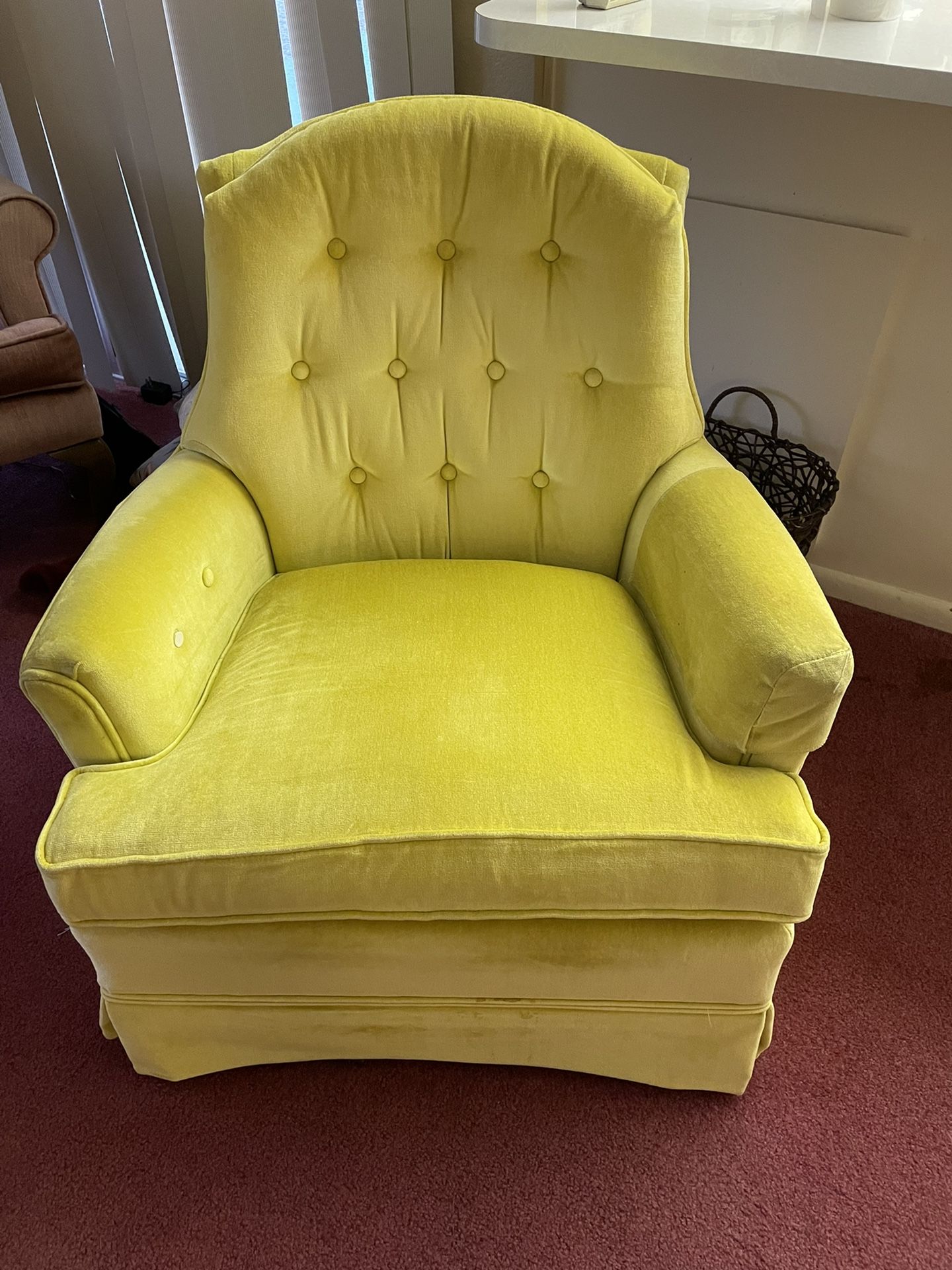 Neon Yellow Chair Broyhill