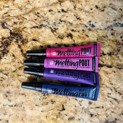 Set of 4 covergirl melting pout 130-145 shades•GEL LIQUID LIPSTICK•all for $12