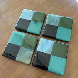 Set of 4 Green Coasters