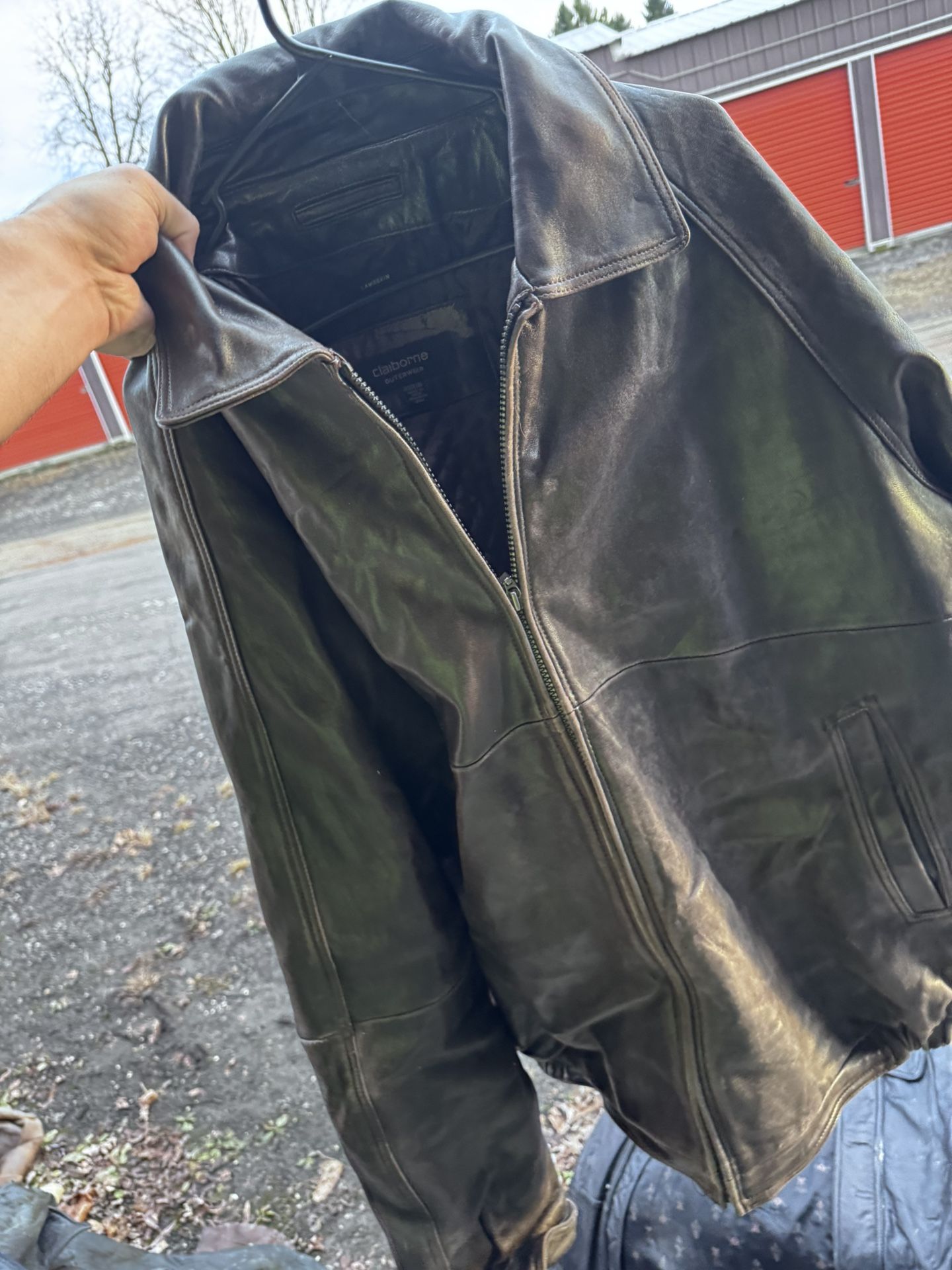 Claiborne Leather Jacket Size XL