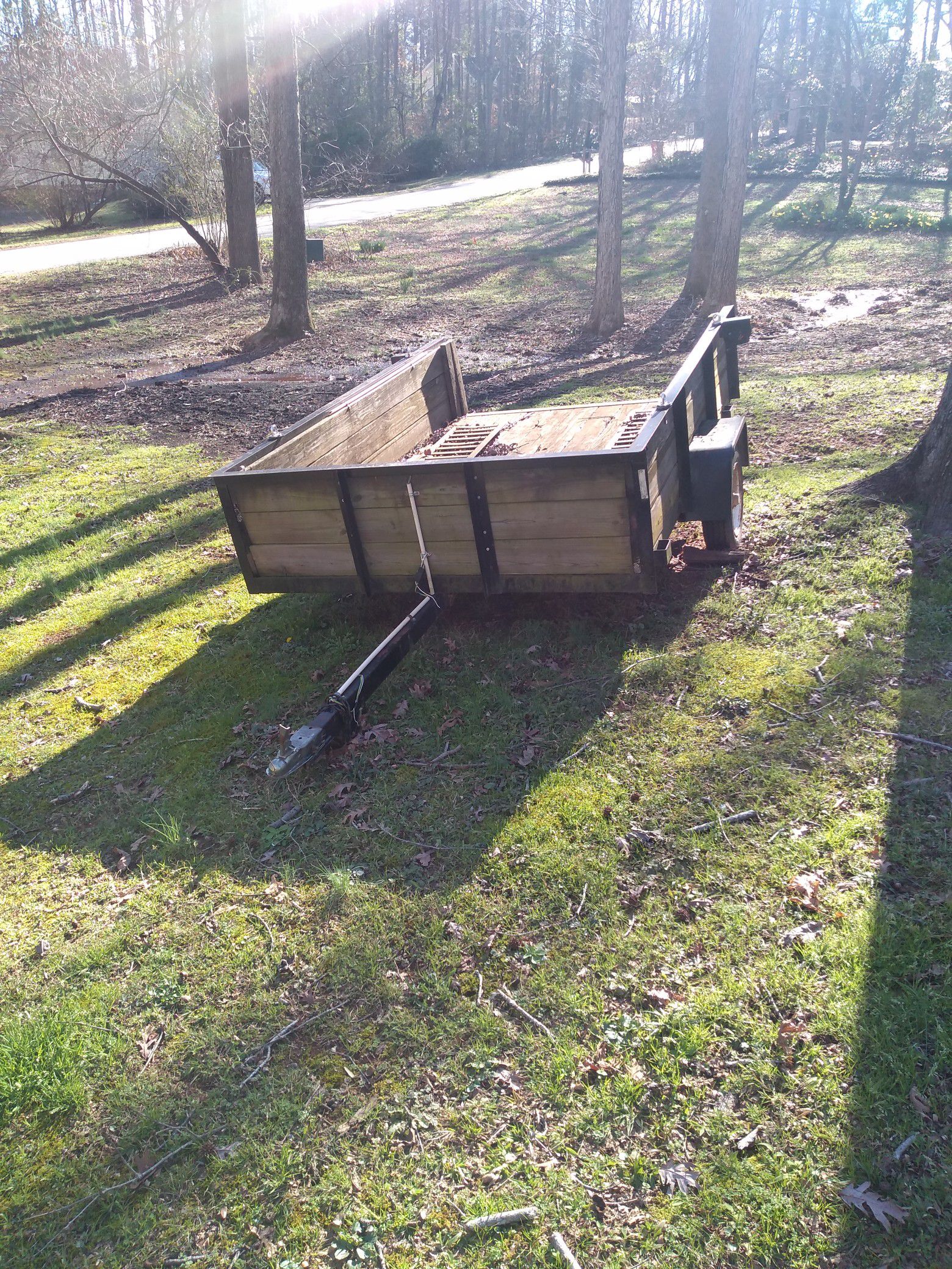 7 to 8 foot lawnmower trailer