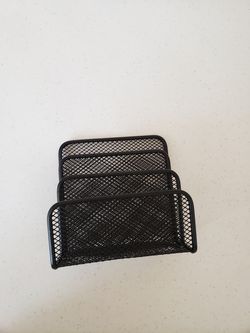 Black Mesh Letter Holder