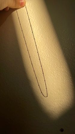 925 Sterling Silver Satellite Curb Chain Necklace, Dainty Beaded Necklace