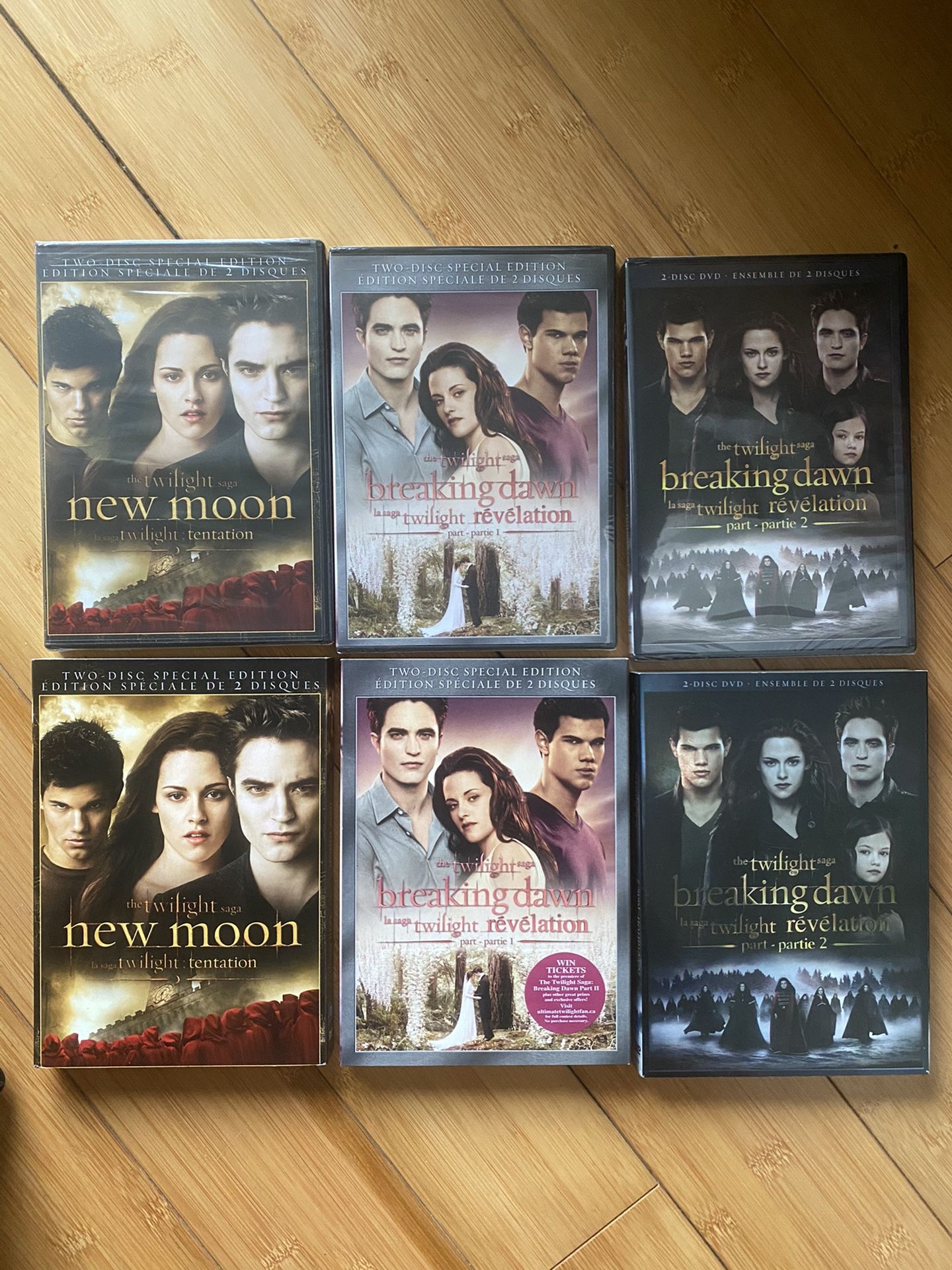 Twilight Collection Brand New 7 DVD’s + 1 Blu ray