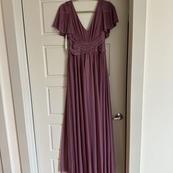 Purple Evening Dress For Photoshoots