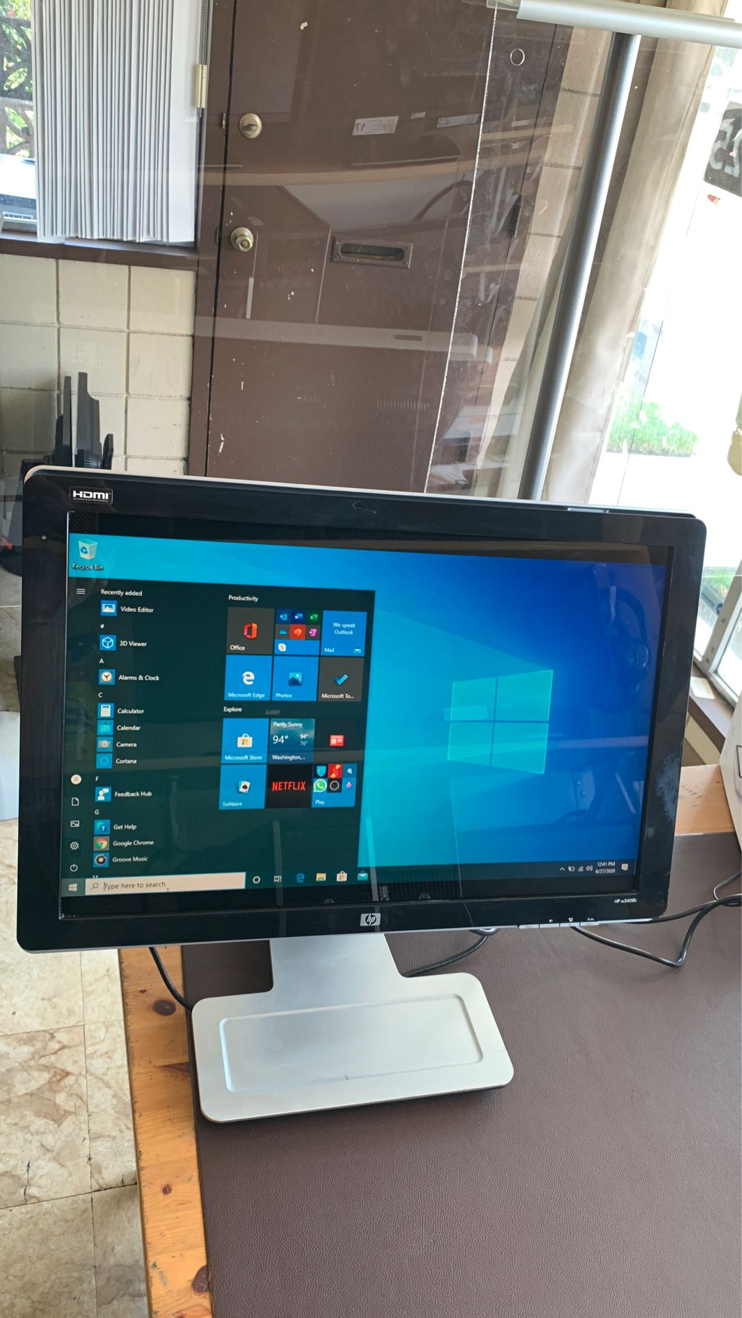 HP w2408h 24” inch monitor / ports hdmi & vga for Sale in Huntington Park, CA OfferUp