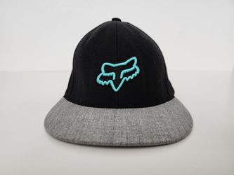 Fox Racing Men’s Black & Gray S.napback H. C. OSFA Blue Fox