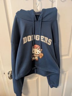 Handmade HK LA Baseball Crop Top Sweater size Med