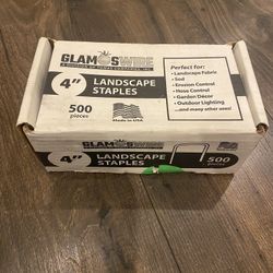 4 Inch Landscape Staples Box. Partial Box  (not A Full Box)