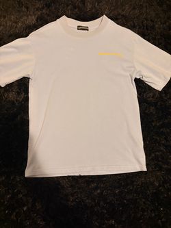 Chrome Hearts White T-Shirt Yellow Logo