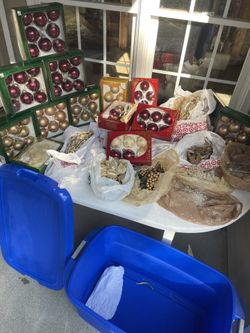 Christmas Ornaments  - Box Sale - Used