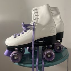 White Quad Roller Skates - Size Women’s 7- Great Condition! $20