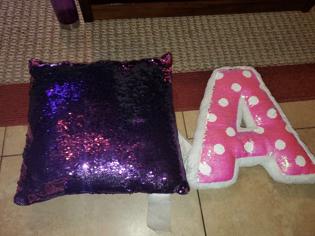 2 flip sequins pillows
