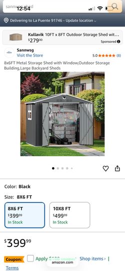 Outdoor shed