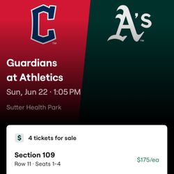 A’s vs Guardians 