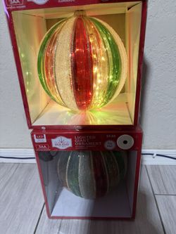 2 Lighted Ornaments $15.00 For Both