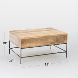 West Elm Pop Up Coffee Table 36”