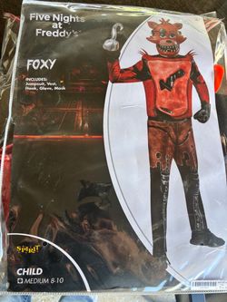 Five Nights at Freddy's Foxy Kids Costume Medium 8-10