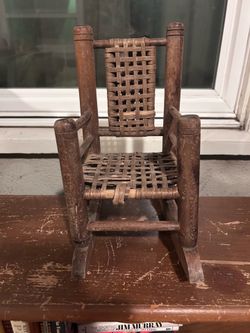 ANTIQUE Miniature DOLL Rocking Chair
