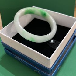 Natural Jade Bangle  53mm