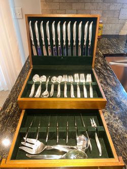 Vintage 1847 Rogers Bros. “Flair” Silverplate Flatware - 74 pc.