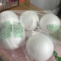 5count 6inch Foam Spheres 