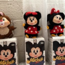 Fake Mickey Family Keychains 