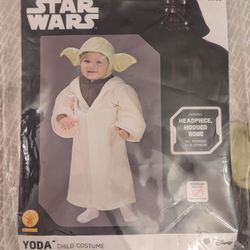 Star Wars Yoda Child Costume Size 2T-3T