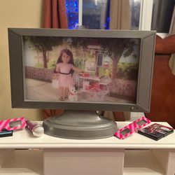american girl doll tv set