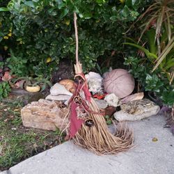 Witch Broom Besom Handmade Handfasting Yule Decor 