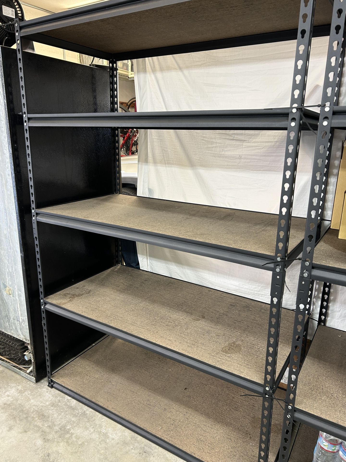 5-Shelf Heavy Duty Adjustable Metal Garage Storage Shelving Unit in Black (48 in. W x 72 in. H x 24 in. D)