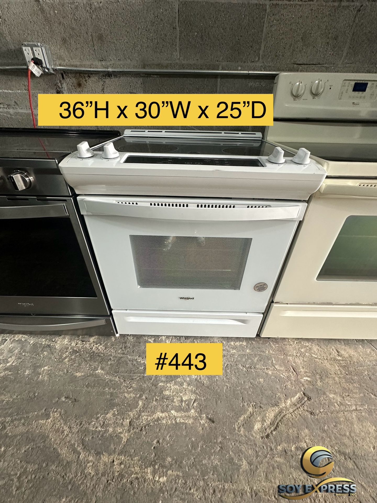 Whirlpool Stove Flat Top Electric (#443)