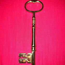 Brass Key Paperweight 