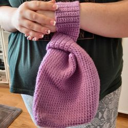Japanese knot crocheted bag