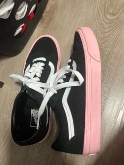 Black and pink vans