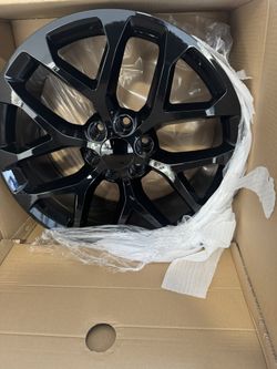 22s 22 Inch Rims New In The Box 6 Lug Chevy Snowflakes W Tires Chevy GMC Cadillac And More 