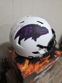 Ravens Ray Lewis Authentic Autographed Helmet 