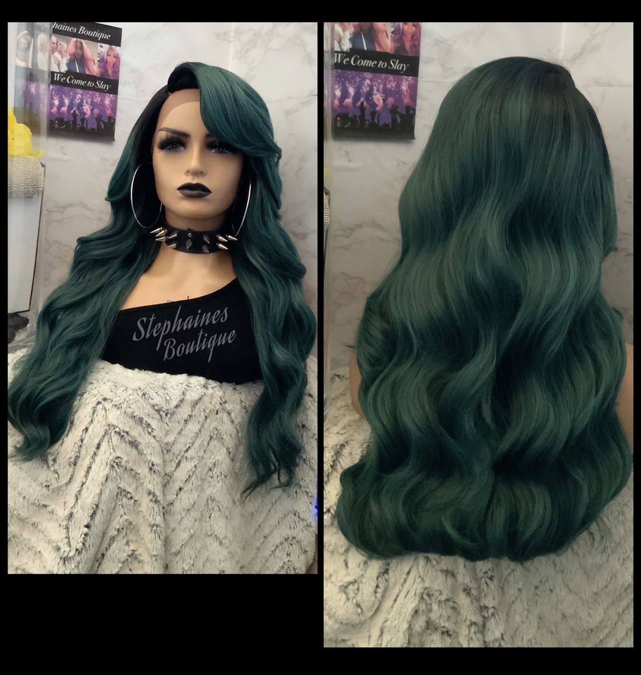 Human Hair Blended Lace Front Wig