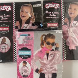 3 Grease Pink Lady Jackets - Costume