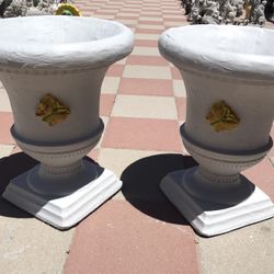New Flower Pots Made Out Of Cement 