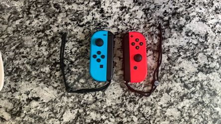 Switch 1 Joycons Neon Blue and Neon Red