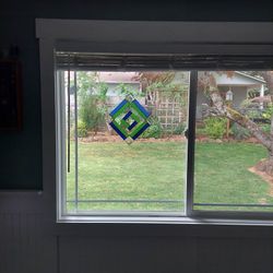 12x12 Stained Glass Window Hanger