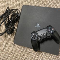 PS4 with controller