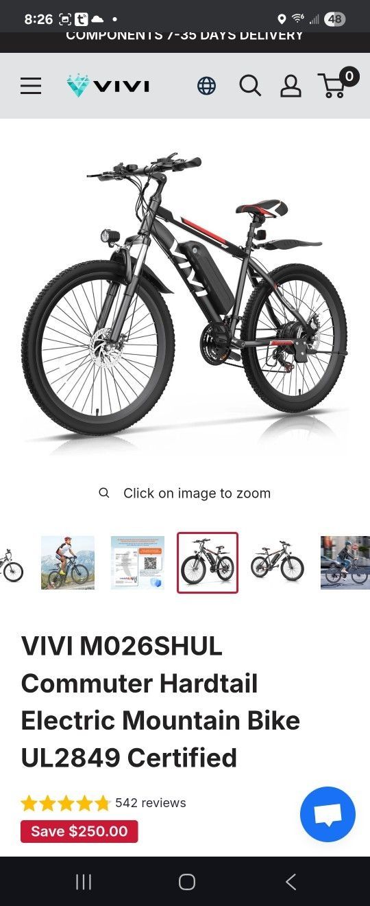 Vivi Electric Mountain Bike