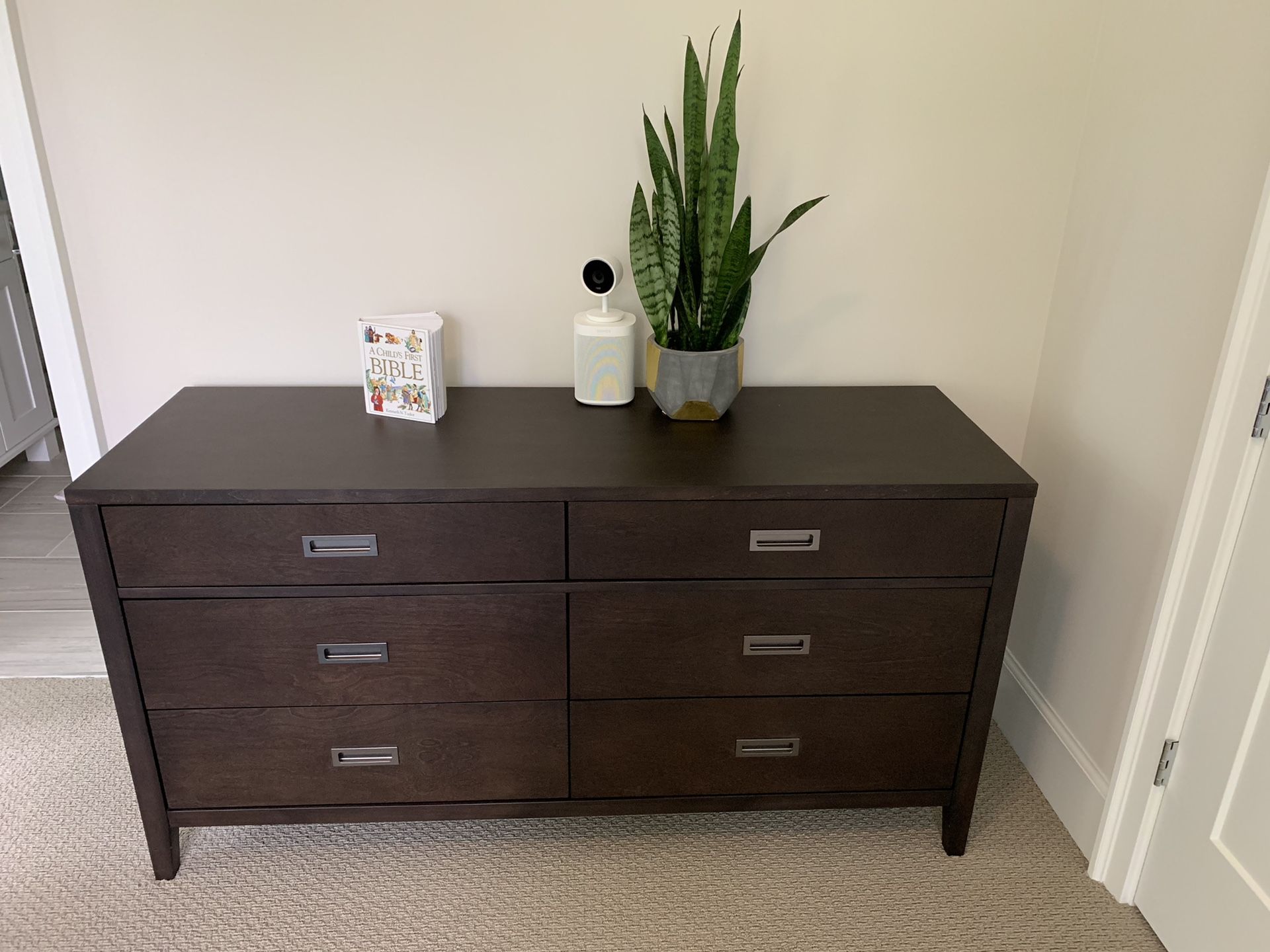 Crate&Barrel Arch Grey-Brown Dresser Drawers