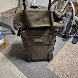 Suitcase with matching duffel brown