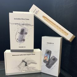 Insta360 X3 360° Camera Dive / Motorcycle Kit