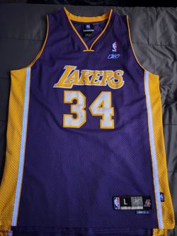 NBA Lakers Jersey Large  #34 Oneal