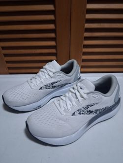 Brooks Ghost 16 White/Oyster/Lava Women's Running Shoe * Size: 8 (Medium)
